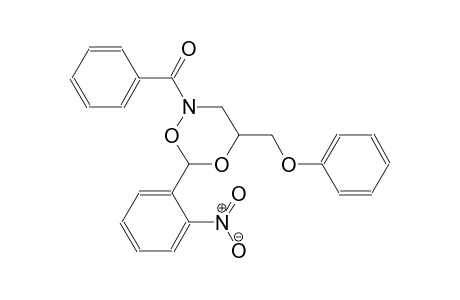 2H-1,5,2-dioxazine, 2-benzoyldihydro-6-(2-nitrophenyl)-4-(phenoxymethyl)-