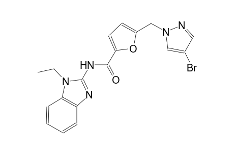 5-[(4-bromo-1H-pyrazol-1-yl)methyl]-N-(1-ethyl-1H-benzimidazol-2-yl)-2-furamide