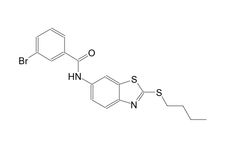 3-bromo-N-[2-(butylsulfanyl)-1,3-benzothiazol-6-yl]benzamide