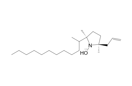 1-Pyrrolidinyloxy, 2-dodecyl-2,5-dimethyl-5-(2-propenyl)-, trans-
