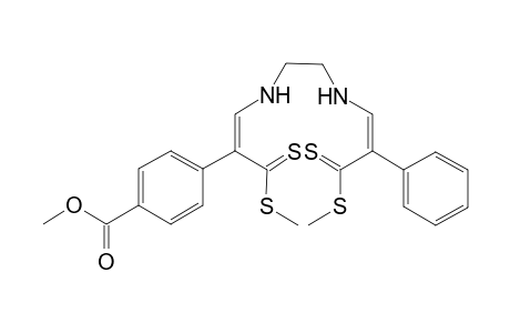 1-[3'-(Methylthio)-3'-thioxo-2-phenylprop-1'-enylamino]-2-{[3'-(methylthio)-3'-thioxo-2'-(4"-methoxycarbonyl)phenyl]prop-1'-enylamino}ethane