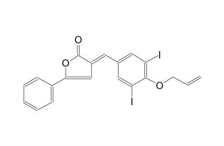 2(3H)-furanone, 3-[[3,5-diiodo-4-(2-propenyloxy)phenyl]methylene]-5-phenyl-, (3E)-