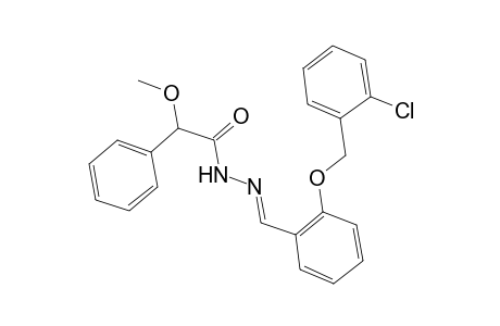 N-[(E)-[2-(2-chlorobenzyl)oxybenzylidene]amino]-2-methoxy-2-phenyl-acetamide