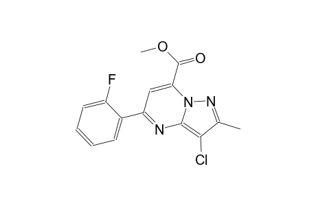 pyrazolo[1,5-a]pyrimidine-7-carboxylic acid, 3-chloro-5-(2-fluorophenyl)-2-methyl-, methyl ester
