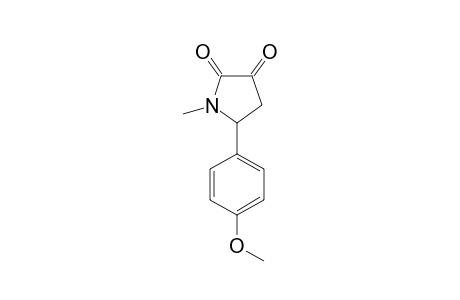 5-(4-METHOXYPHENYL)-1-METHYLPYRROLIDINE-2,3-DIONE