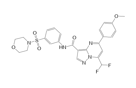 7-(difluoromethyl)-5-(4-methoxyphenyl)-N-[3-(4-morpholinylsulfonyl)phenyl]pyrazolo[1,5-a]pyrimidine-3-carboxamide