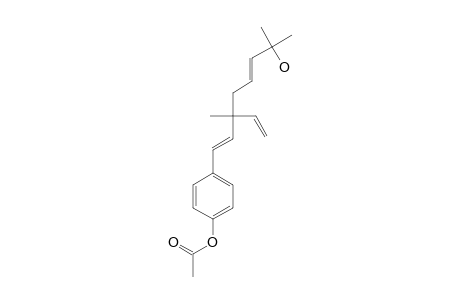 acetic acid [4-[(1E,5E)-7-hydroxy-3,7-dimethyl-3-vinyl-octa-1,5-dienyl]phenyl] ester