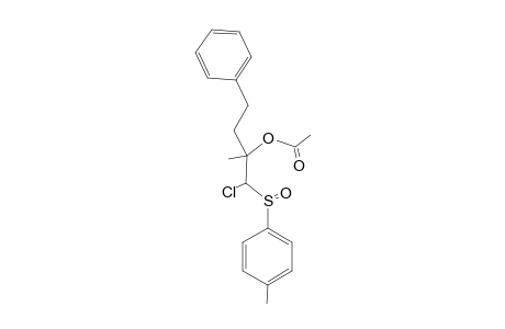 1-Chloro-2-acetoxy-2-methyl-4-phenyl-1-(p-tolylsulfinyl)-1-butane