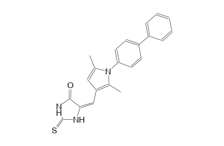 (5E)-5-[(1-[1,1'-biphenyl]-4-yl-2,5-dimethyl-1H-pyrrol-3-yl)methylene]-2-thioxo-4-imidazolidinone