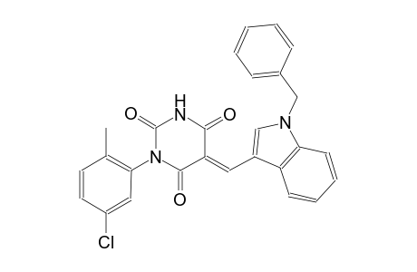 (5E)-5-[(1-benzyl-1H-indol-3-yl)methylene]-1-(5-chloro-2-methylphenyl)-2,4,6(1H,3H,5H)-pyrimidinetrione