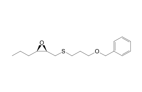(+-)-2-[(Phenylmethyl)oxypropylthiomethyl]-(2R*,3R*)-3-propyloxirane