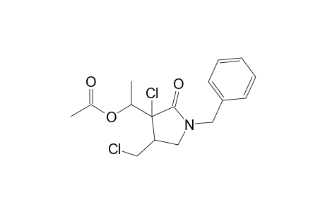 N-Benzyl-3-chloro-3-(1'-acetoxyethyl)-4-(chloromethyl)pyrrolidin-2-one