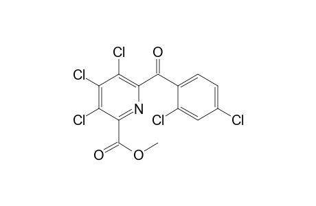 Methyl ester of 6-(2,4-dichlorobenzoyl)-3,4,5-trichloro picolinic acid