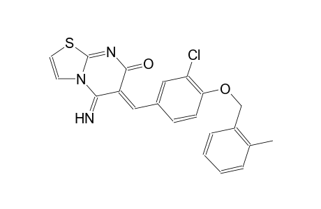 (6Z)-6-{3-chloro-4-[(2-methylbenzyl)oxy]benzylidene}-5-imino-5,6-dihydro-7H-[1,3]thiazolo[3,2-a]pyrimidin-7-one