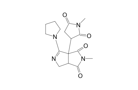 8-Pyrrolidinyl-1-(N-methyl-2,5-dioxopyrrolidinyl)-3-methyl-3,7-diazabicyclo[3.3.0]oct-7-ene-2,4-dione