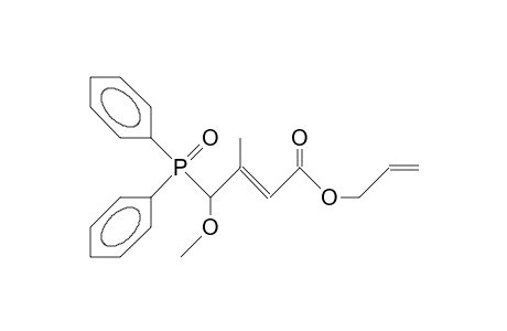 (E)-4-Diphenylphosphinoyl-4-methoxy-3-methyl-but-2-enoic acid, allyl ester