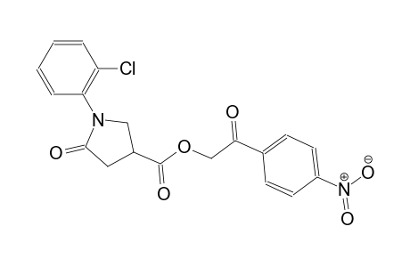 3-pyrrolidinecarboxylic acid, 1-(2-chlorophenyl)-5-oxo-, 2-(4-nitrophenyl)-2-oxoethyl ester