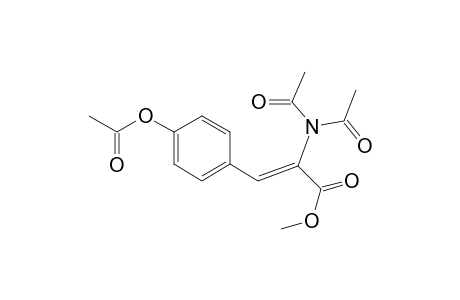 2-Propenoic acid, 3-[4-(acetyloxy)phenyl]-2-(diacetylamino)-, methyl ester, (Z)-