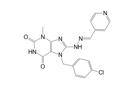 isonicotinaldehyde [7-(4-chlorobenzyl)-3-methyl-2,6-dioxo-2,3,6,7-tetrahydro-1H-purin-8-yl]hydrazone