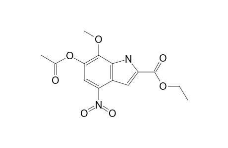 6-ACETOXY-7-METHOXY-4-NITRO-INDOL-2-CARBOXYLIC-ACID,ETHYLESTER
