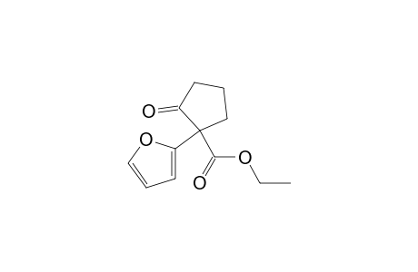 Cyclopentanecarboxylic acid, 1-(2-furanyl)-2-oxo-, ethyl ester