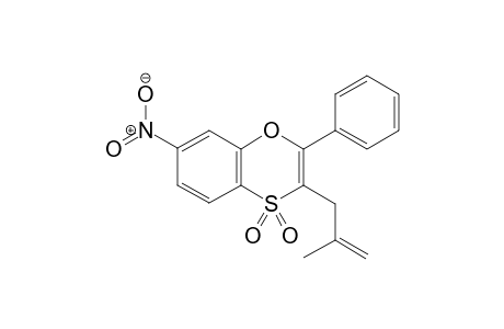 2-Phenyl-3-(2'-methylallyl)-7-nitro-1,4-benzoxathiine-4,4-dioxide