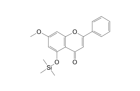 Tectochrysin, mono-TMS