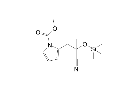 2-(2-cyano-2-trimethylsilyloxy-propyl)pyrrole-1-carboxylic acid methyl ester