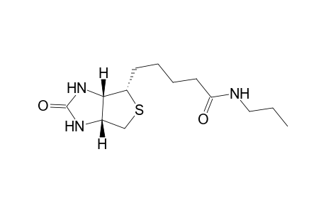 5-[(3aS,4S,6aR)-2-keto-1,3,3a,4,6,6a-hexahydrothien[3,4-d]imidazol-4-yl]-N-propyl-valeramide