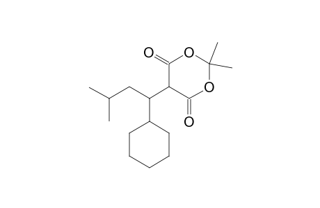 5-(1-Cyclohexyl-3-methylbutyl)-2,2-dimethyl--1,3-dioxane-4,6-dione