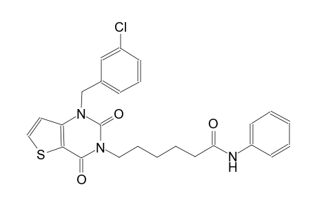 6-(1-(3-chlorobenzyl)-2,4-dioxo-1,4-dihydrothieno[3,2-d]pyrimidin-3(2H)-yl)-N-phenylhexanamide