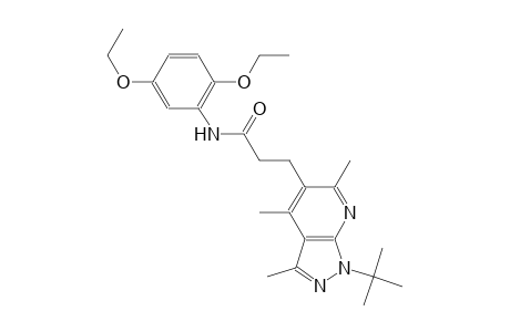 1H-pyrazolo[3,4-b]pyridine-5-propanamide, N-(2,5-diethoxyphenyl)-1-(1,1-dimethylethyl)-3,4,6-trimethyl-