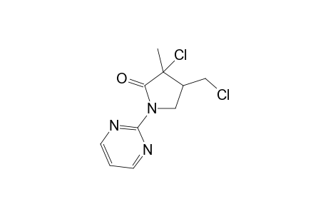 3-Chloro-4-(chloromethyl-3-methyl-1-(pyrimidin-2-yl)pyrrolidin-2-one