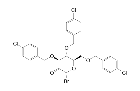 3,4,6-TRI-O-(4-CHLOROBENZYL)-ALPHA-D-ARABINO-HEXOPYRANOS-2-ULOSYL-BROMIDE