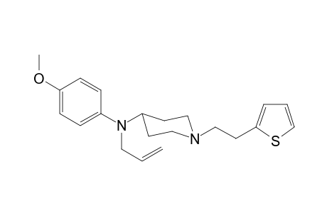 N-Allyl-N-(4-methoxyphenyl)-1-[(2-thiophen-2-yl)ethyl]-piperidin-4-amine