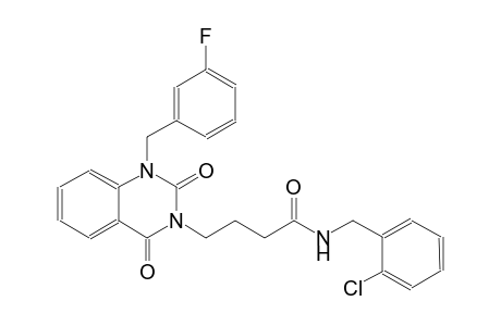 N-(2-chlorobenzyl)-4-(1-(3-fluorobenzyl)-2,4-dioxo-1,4-dihydro-3(2H)-quinazolinyl)butanamide