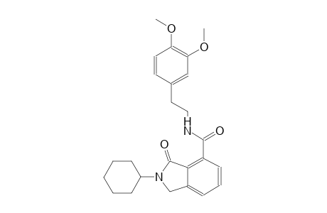 2-cyclohexyl-N-[2-(3,4-dimethoxyphenyl)ethyl]-3-oxo-4-isoindolinecarboxamide