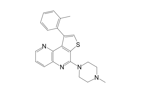 1-(2-Methylphenyl)-4-(4-N-methylpiperazinyl)thieno[2,3-c]-1,5-naphthyridine