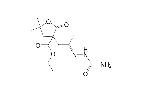 ethyl 3-{(2E)-2-[(aminocarbonyl)hydrazono]propyl}-5,5-dimethyl-2-oxotetrahydro-3-furancarboxylate