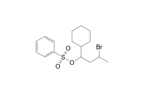 3-Bromo-1-cyclohexylbutyl benzenesulfonate