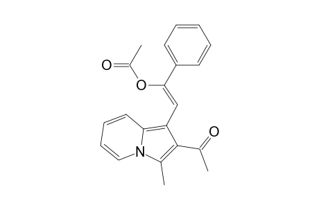 Ethanone, 1-[1-[2-(acetyloxy)-2-phenylethenyl]-3-methyl-2-indolizinyl]-, (Z)-