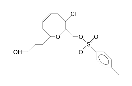 (2R,7S,8S)-7-Chloro-3,6,7,8-tetrahydro-2-(3-hydroxy-propyl)-8-([4-tolylsulfonyloxy]-methyl)-2H-oxocin