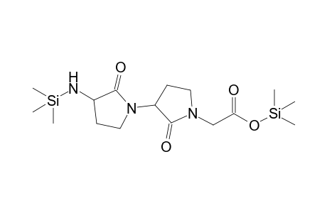 N-{[(Trimethylsilyoxy)carbonyl]methyl}-3-[2'-oxo-3'-(trimethylsilyloxy)pyrrolidin-1'-yl]-pyrrolidin-2-one