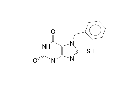 1-benzyl-2-mercapto-4-methyl-1H-4,5,6,7-tetrahydroimidazolo[4,5-d]pyrimidin-5,7-dione