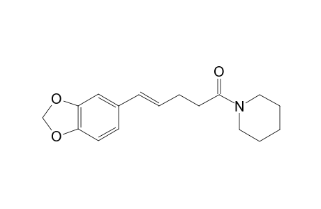(E)-5-(1,3-benzodioxol-5-yl)-1-(1-piperidinyl)-4-penten-1-one