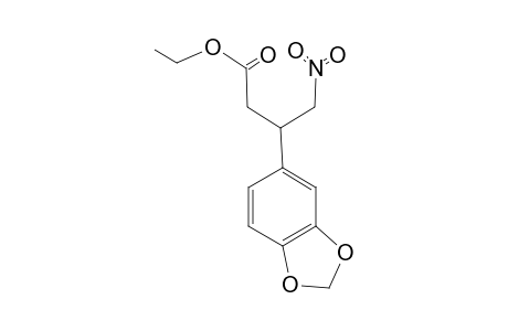 Ethyl 3-(3',4'-methylenedioxyphenyl)-4-nitrobutanoate