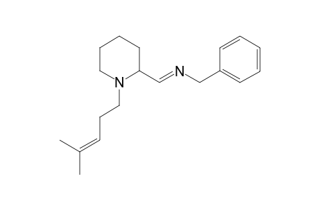 N-(4'-Methyl-3-pentenyl)-2-piperidinecarboxaldehyde benzylamine