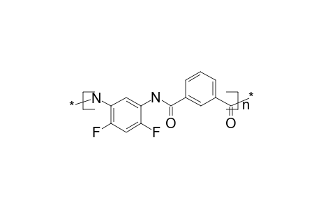 Polyamide on the basis of 4,6-difluoro-1,3-phenylenediamine and isophthalic acid
