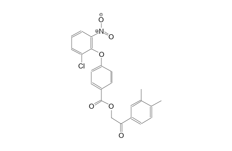 benzoic acid, 4-(2-chloro-6-nitrophenoxy)-, 2-(3,4-dimethylphenyl)-2-oxoethyl ester