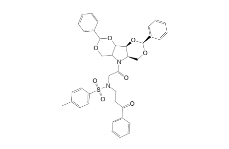 (2R,4AS,5AS,8R,9AR,9BR9-1-[N-(2-BENZOYLETHYL)-N-TOSYLGLYCYL]-PERHYDRO-2,8-DIPHENYL-2H,5H,8H-BIS-[1,3]-DIOXINO-[5,4-B:4',5'-D]-PYRROLIDINE